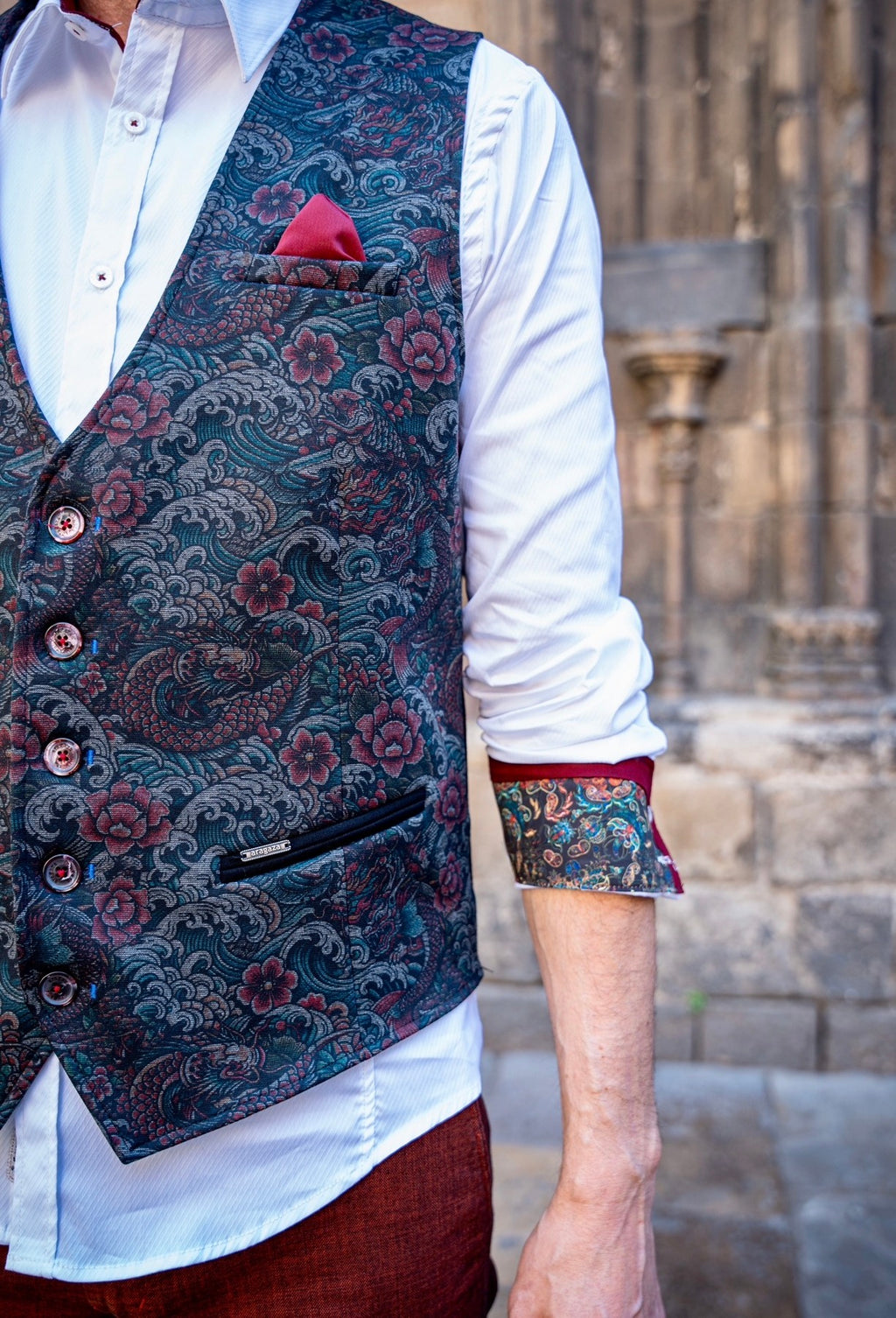 Chaleco Long Estampado