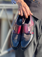 Zapatos 7323H3 Negro / Burdeos