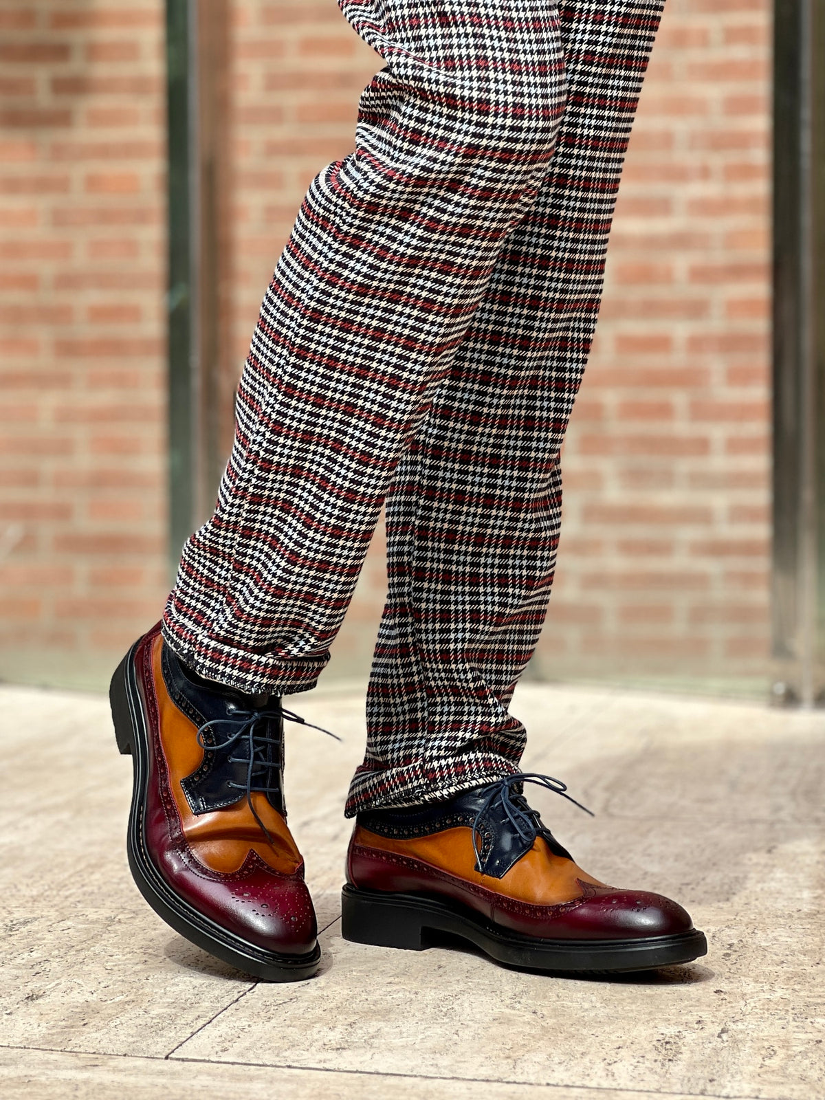 Zapatos 8005H2 Burdeos - Marrón