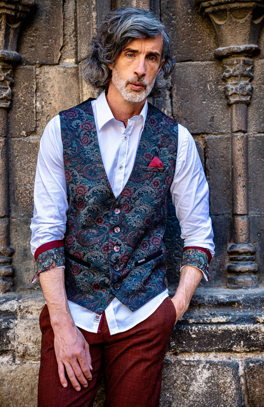 Chaleco Long Estampado