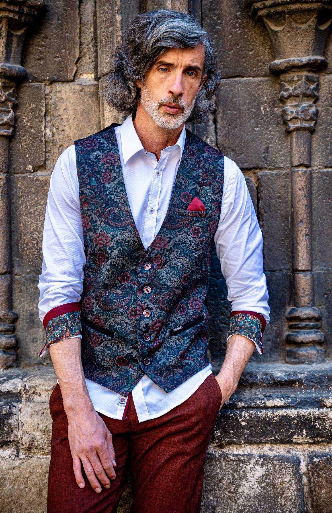 Chaleco Long Estampado