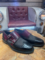 Zapatos 7323H3 Negro / Burdeos