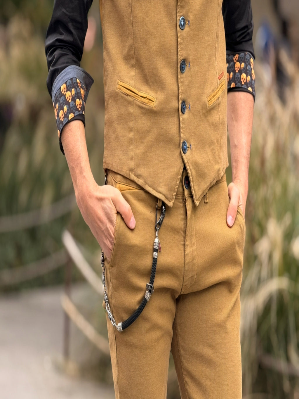 Pantalón Piero Tencel Mostaza