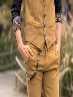 Pantalón Piero Tencel Mostaza