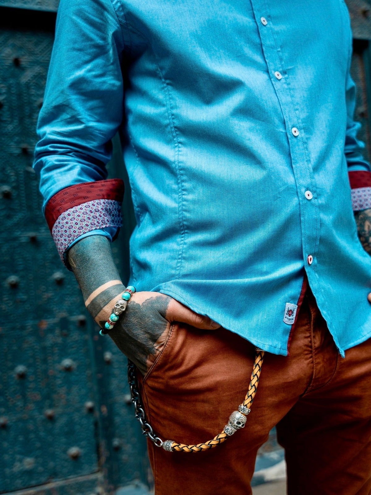 Camisa Aquila celeste