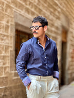 Camisa Sciacca Azul