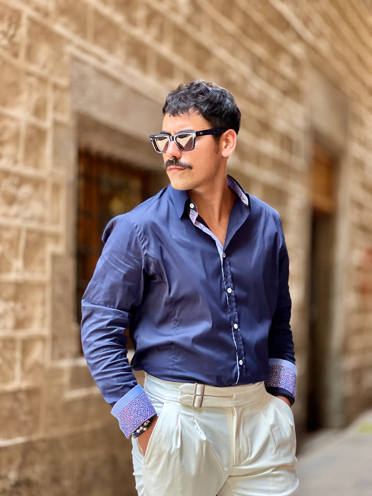 Camisa Sciacca Azul