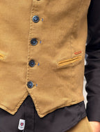 Chaleco Piero Tencel Mostaza