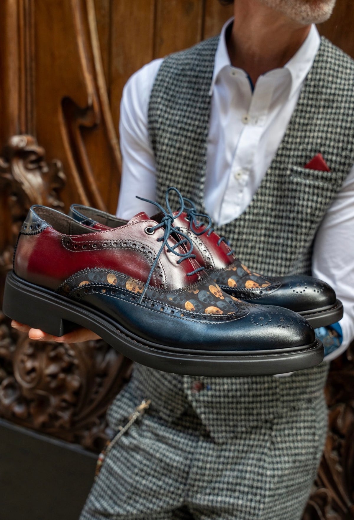 Sabates 7437H Skull Duo