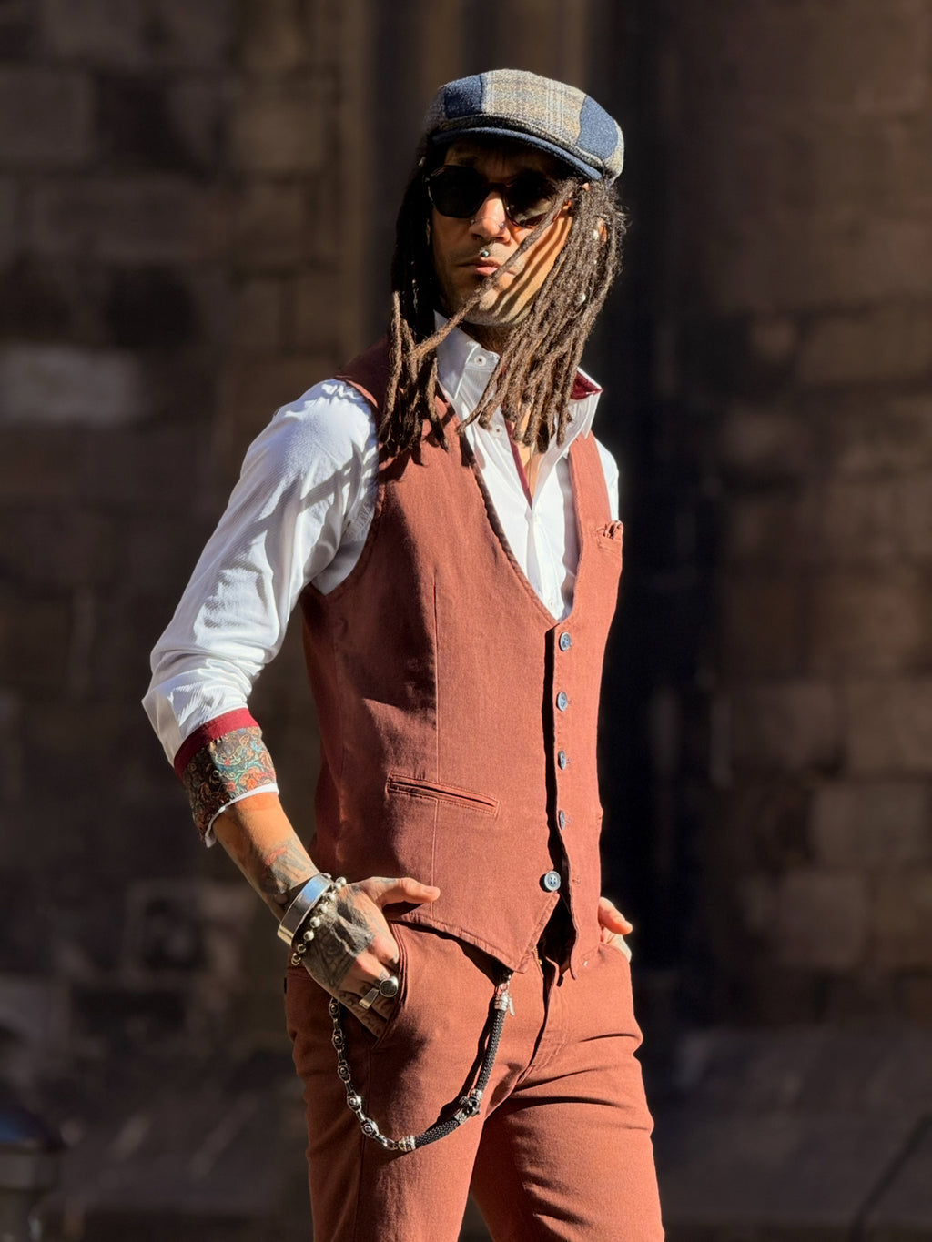 Chaleco Piero Tencel Marrón