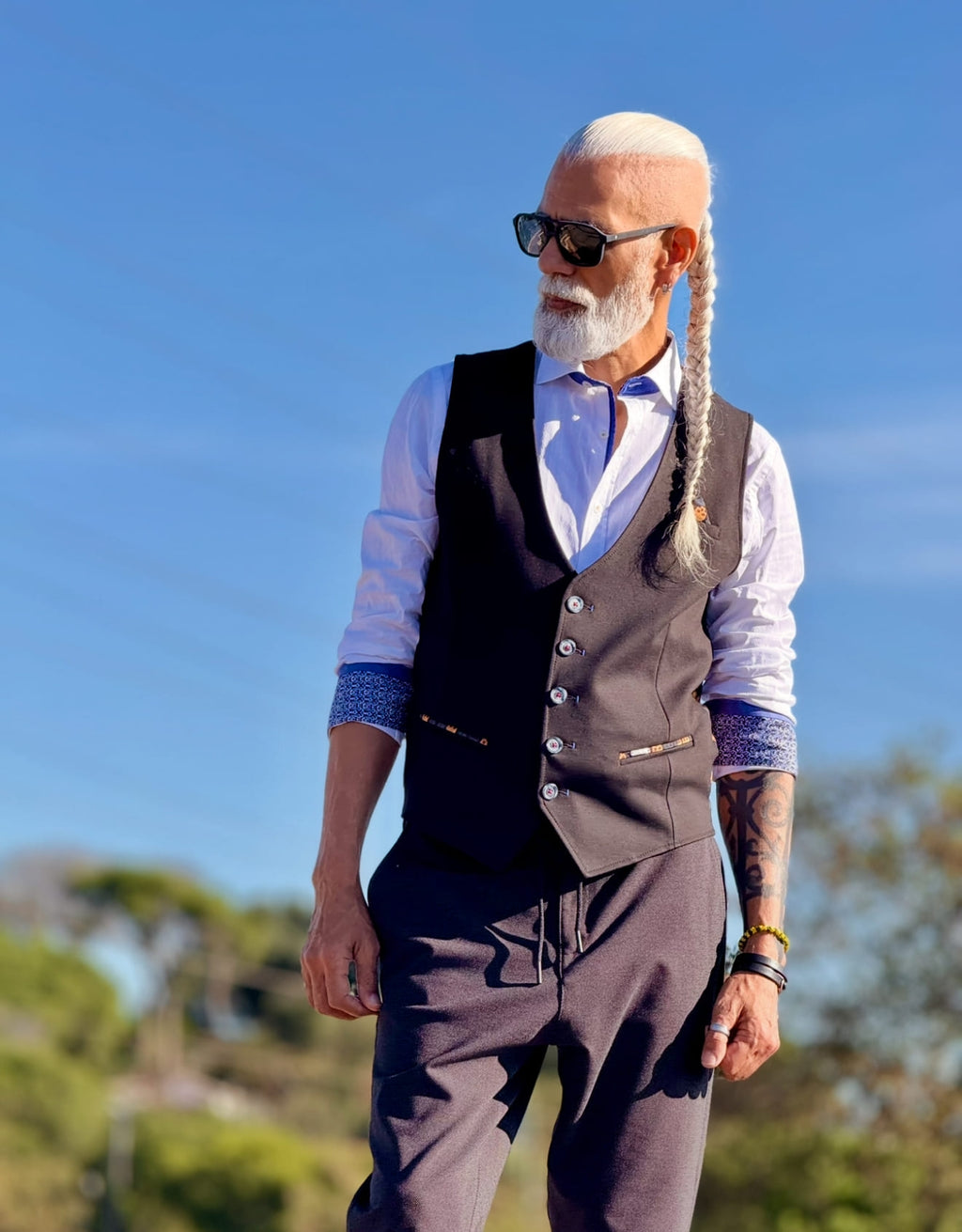 Chaleco Skull Duo Gris