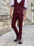 Pantalón Maximo Dip Granate  | Aragaza - Votre chemise faite à Barcelone - Mode de Barcelone - Chemises de qualité