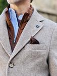 Abrigo Ray Beige  | Aragaza - Votre chemise faite à Barcelone - Mode de Barcelone - Chemises de qualité