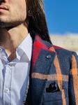 Abrigo Mick Cuadros | Aragaza - Tu estilo hecho en Barcelona - Barcelona Fashion - Camisas de Calidad