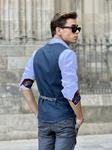 Pantalón Maximo Dip Acero | Aragaza - Votre chemise faite à Barcelone - Mode de Barcelone - Chemises de qualité