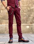 Pantalón Maximo Dip Granate  | Aragaza - Tu estilo hecho en Barcelona - Barcelona Fashion - Camisas de Calidad