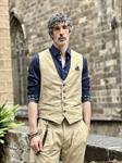 Chaleco Tasmania Camel  | Aragaza - Votre chemise faite à Barcelone - Mode de Barcelone - Chemises de qualité