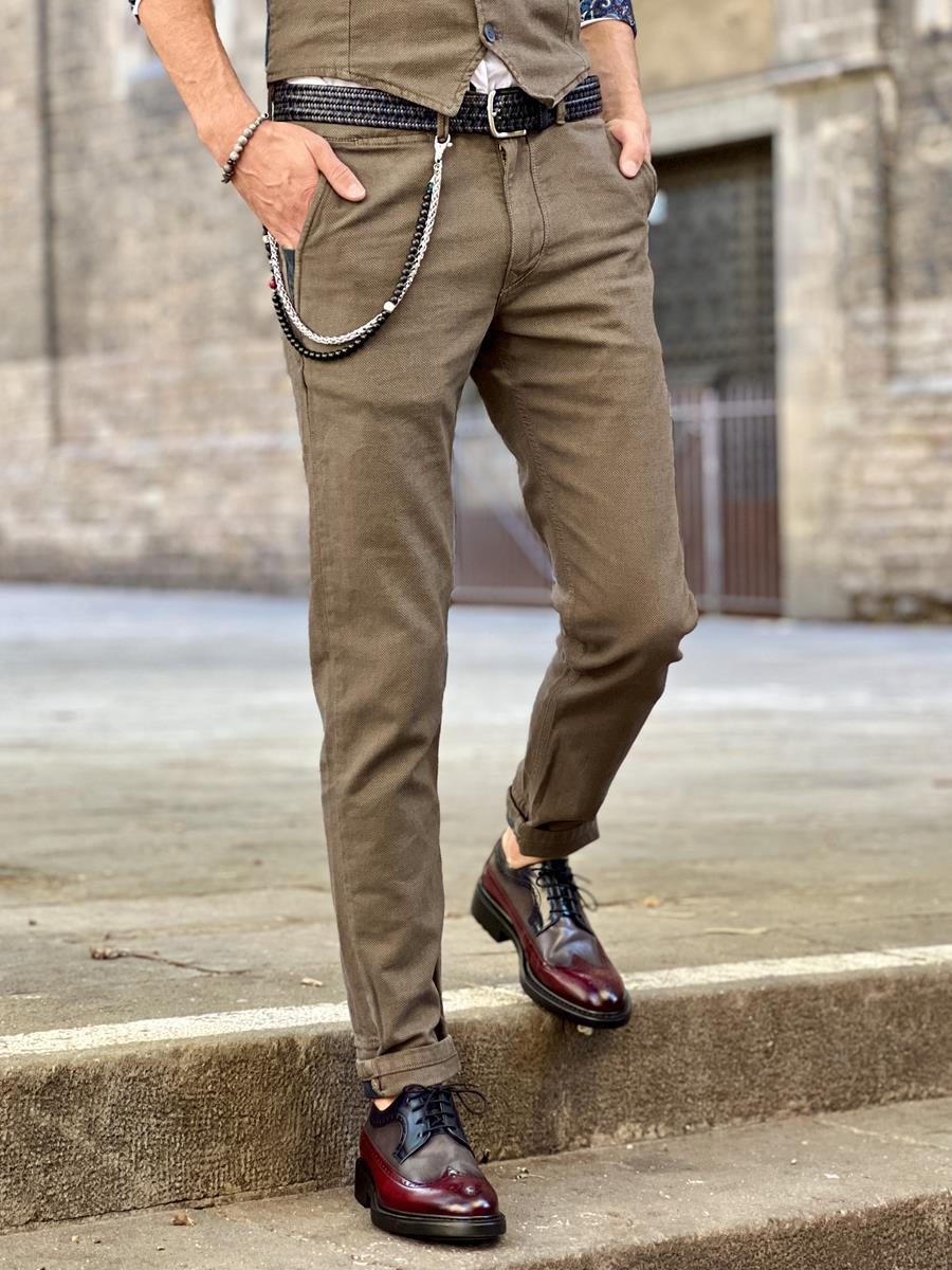 Pantalón Bcn Bugg Camel  | Aragaza - Tu estilo hecho en Barcelona - Barcelona Fashion - Camisas de Calidad