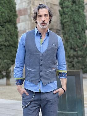 Camisa de discount vestir con chaleco