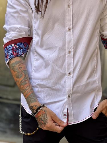 Camisa Vincenzo Blanco | Aragaza - Your shirt made in Barcelona - Quality shirts